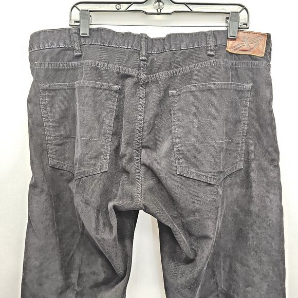 Dockers Corduroy Pants Men's 38x34 Black Straight Fit Flat Front‎ Chino 5 Pocket - Picture 11 of 14